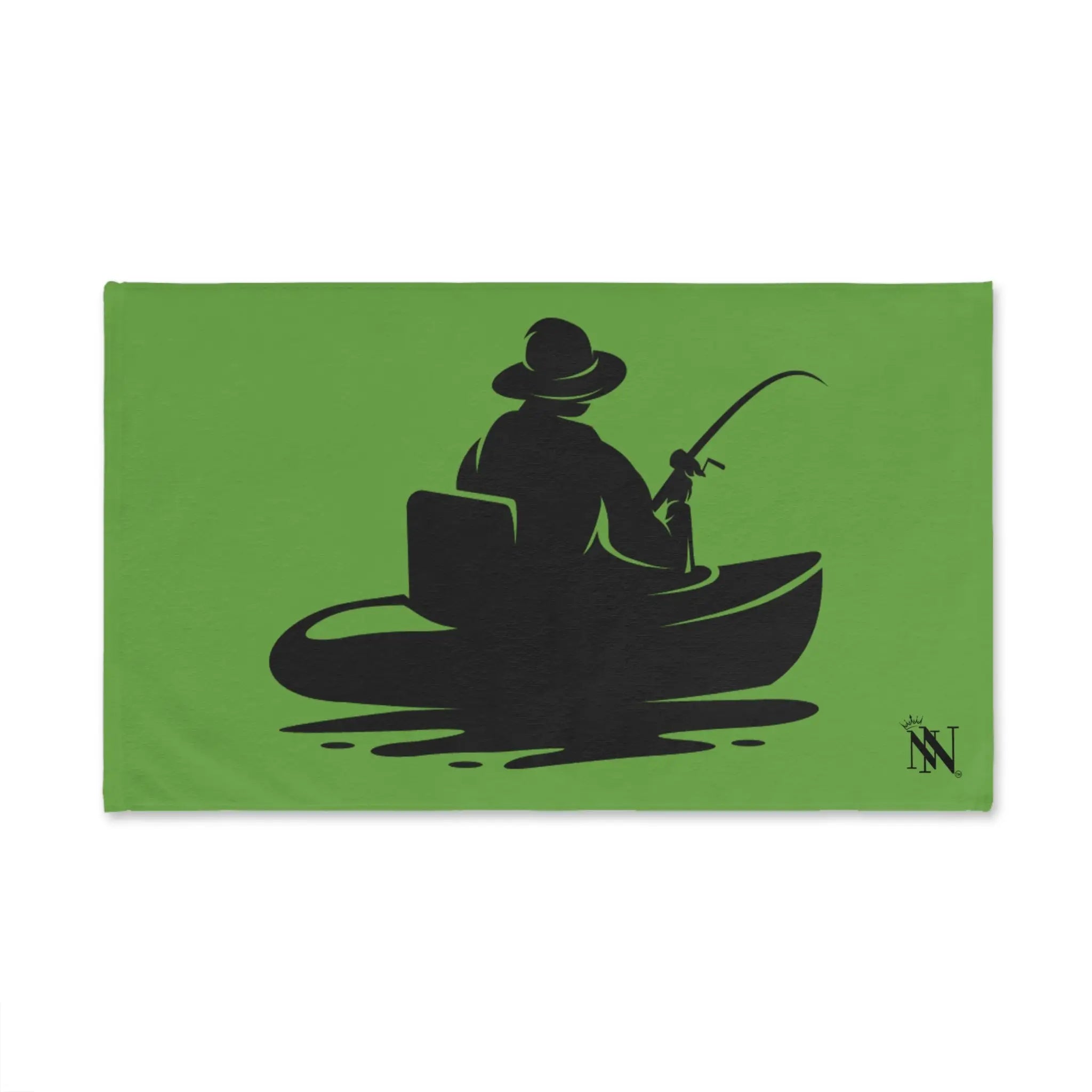 Man in the Boat Lime Green | Mix & Match Classic Fun-Flirty Lovers’ Towels
