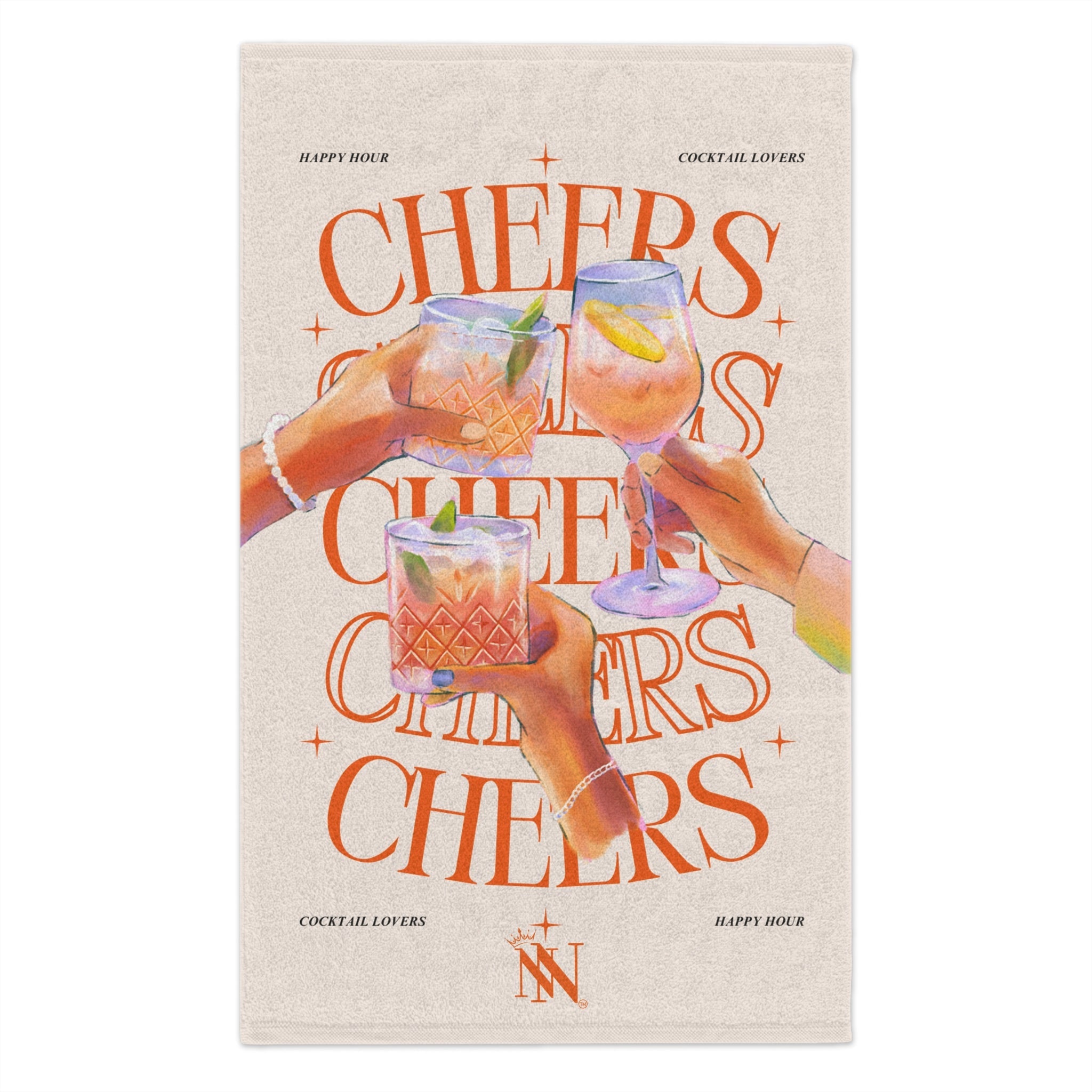 Cheers Cocktail Lovers | Mix & Match Soft Fun-Flirty Lovers’ Towels