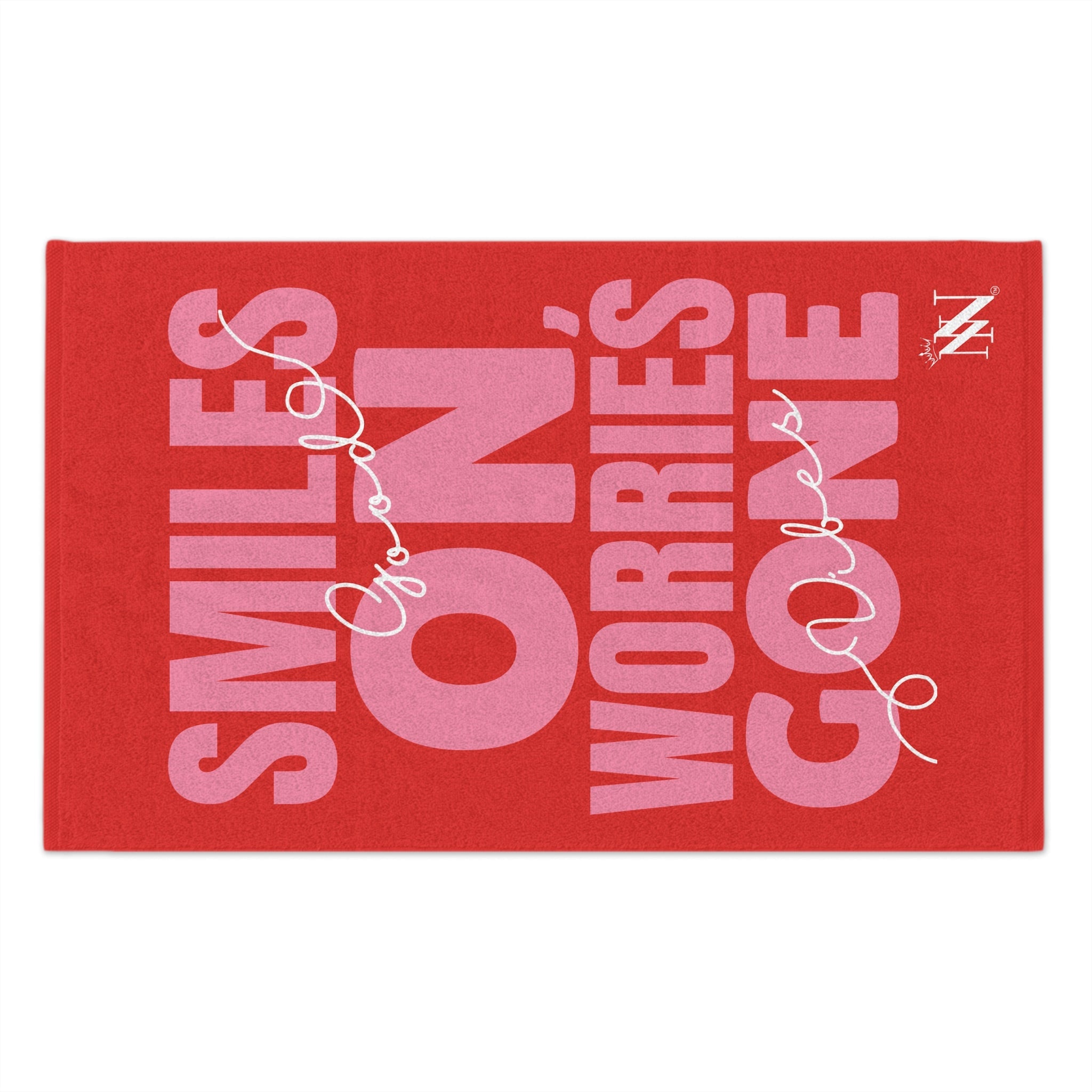 Smiles On Worries Gone Good Vibes | Mix & Match Soft Fun-Flirty Lovers’ Towels