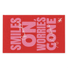 Smiles On Worries Gone Good Vibes | Mix & Match Soft Fun-Flirty Lovers’ Towels