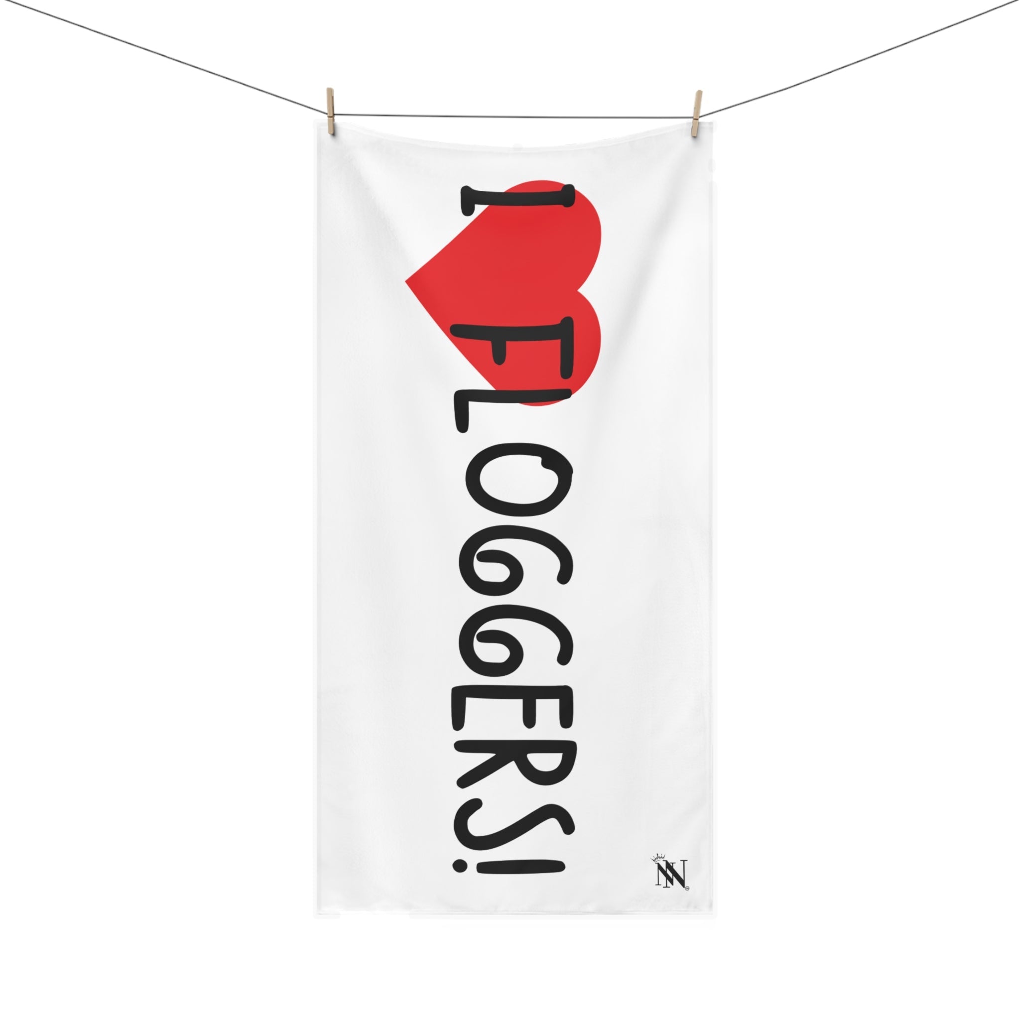 I Love Floggers! | Mix & Match Naughty XL Fun-Flirty Lovers’ Towelsh