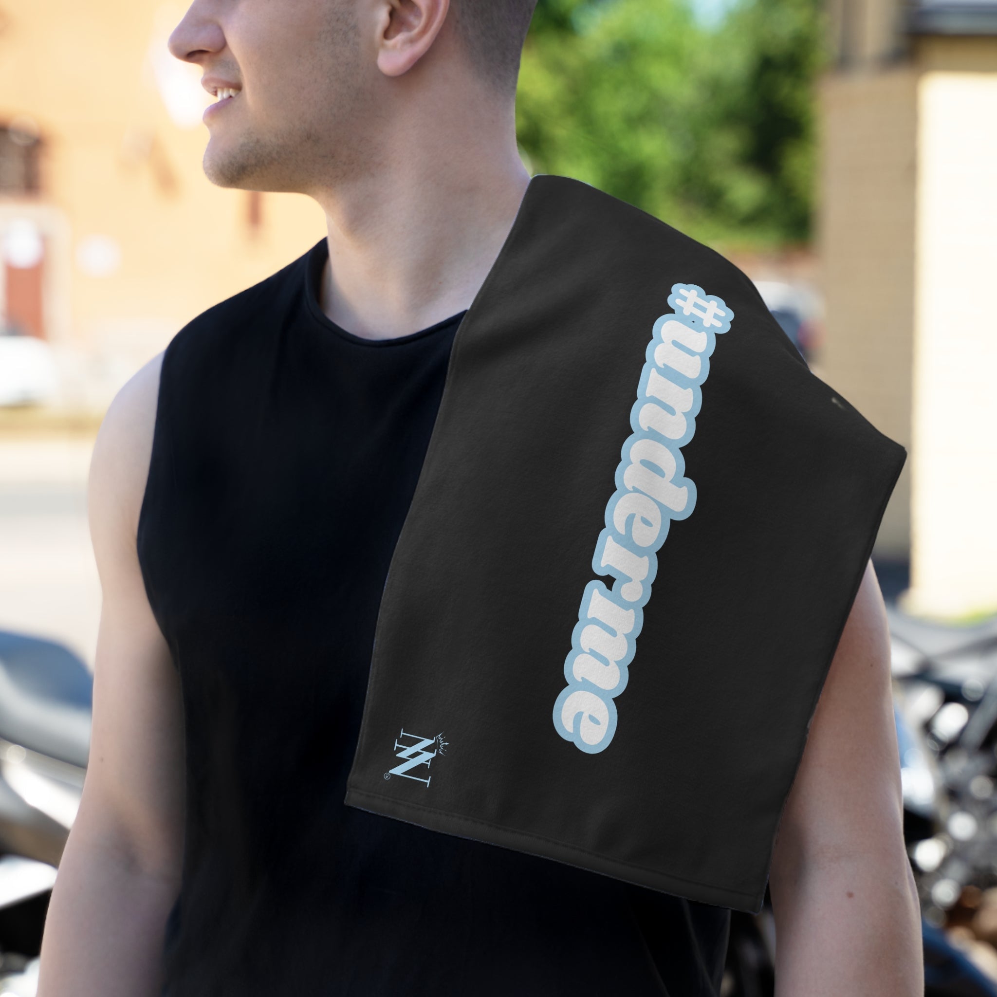 #underme Blue Black | Mix & Match Soft Fun-Flirty Lovers’ Towels