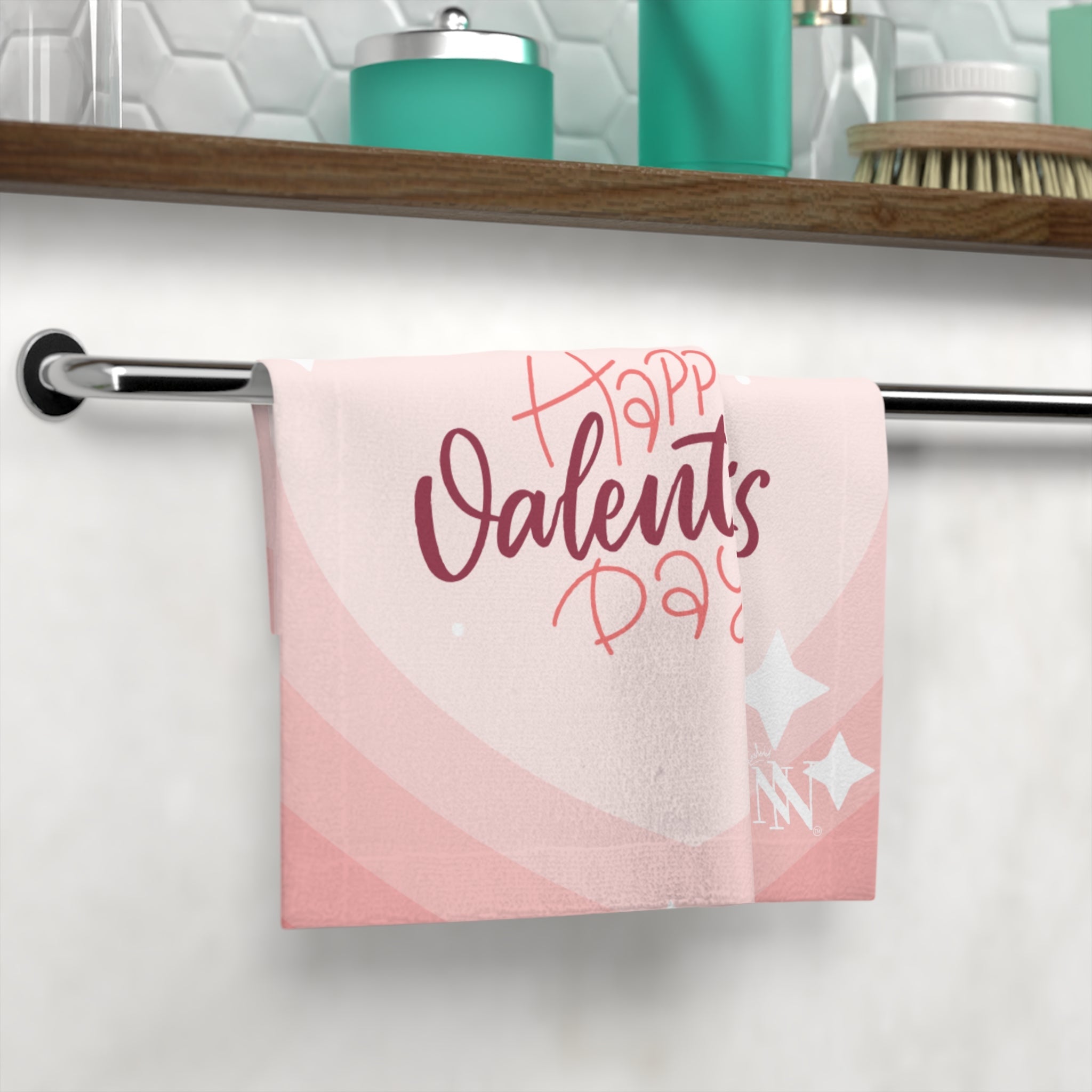 Happy Valentine’s Day Ombre Heart Soft Microfiber After Sex Towel