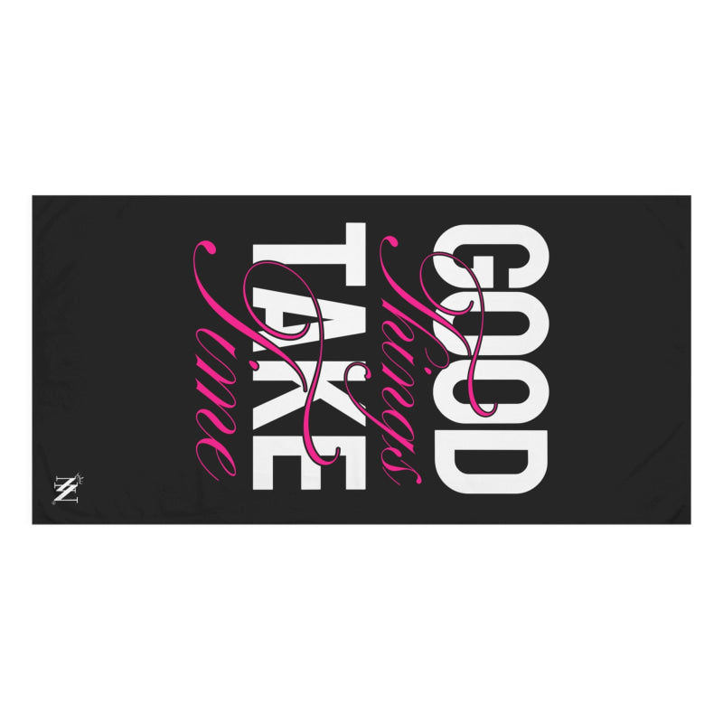 Good Things Take Time | Mix & Match XL Fun-Flirty Lovers’ Towels