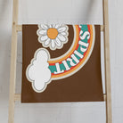 Free Spirit Retro Sticker Brown Stay Gold Retro Sticker