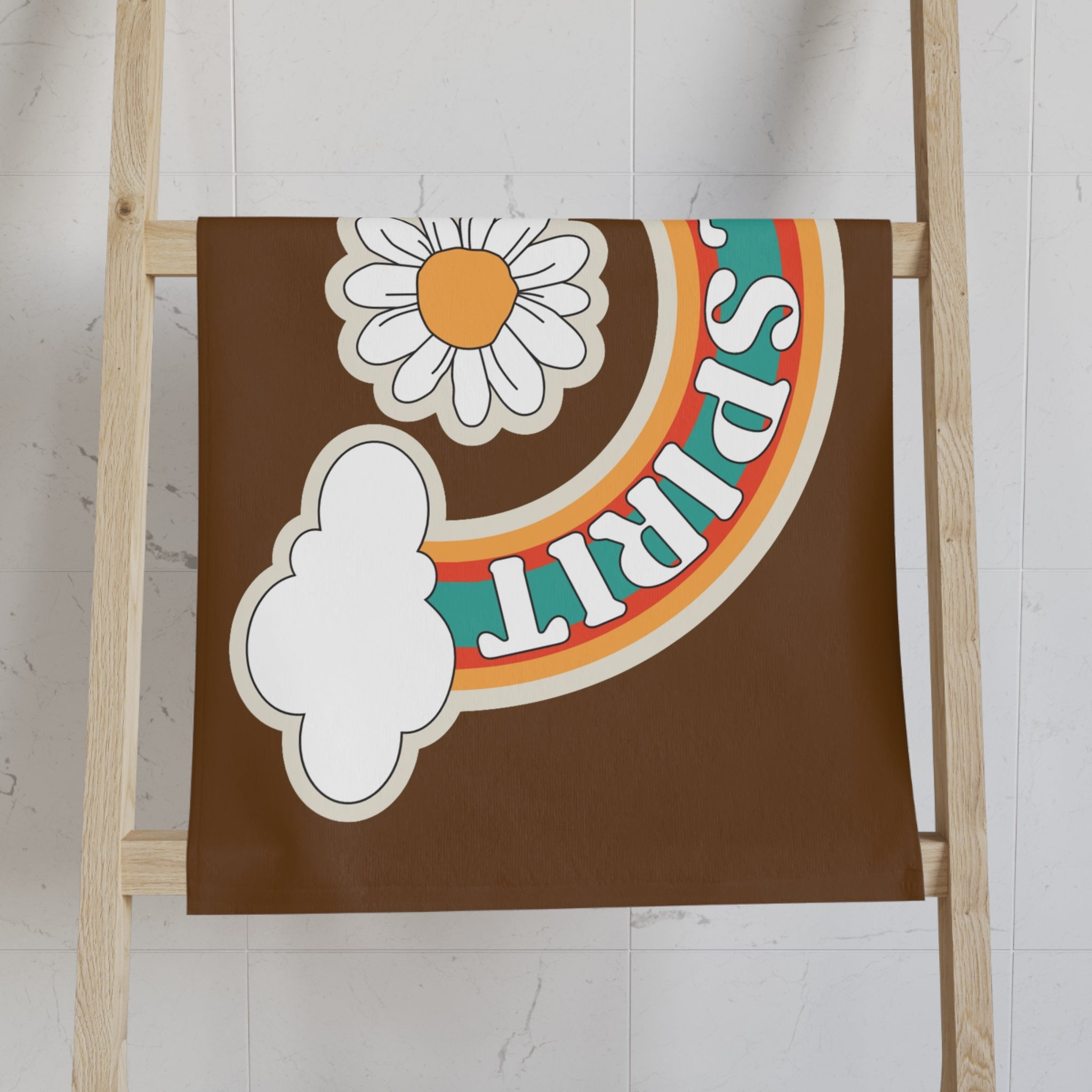 Free Spirit Retro Sticker Brown Stay Gold Retro Sticker