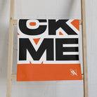 FUCK ME Block Letter Orange Cum Towel