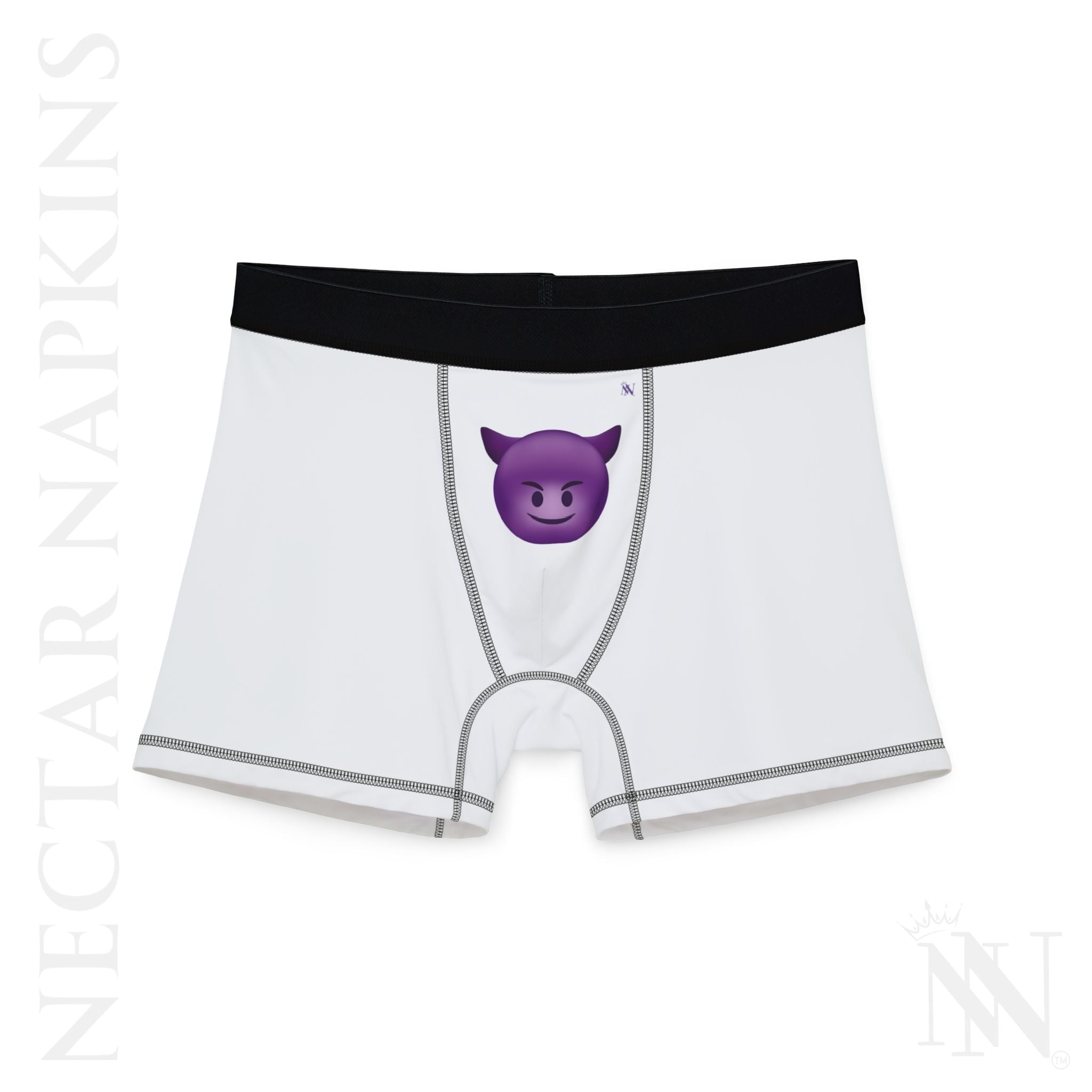 Naughty Devil Emoji | Mix & Match Fun-Flirty Lovers’ Boxer Briefs