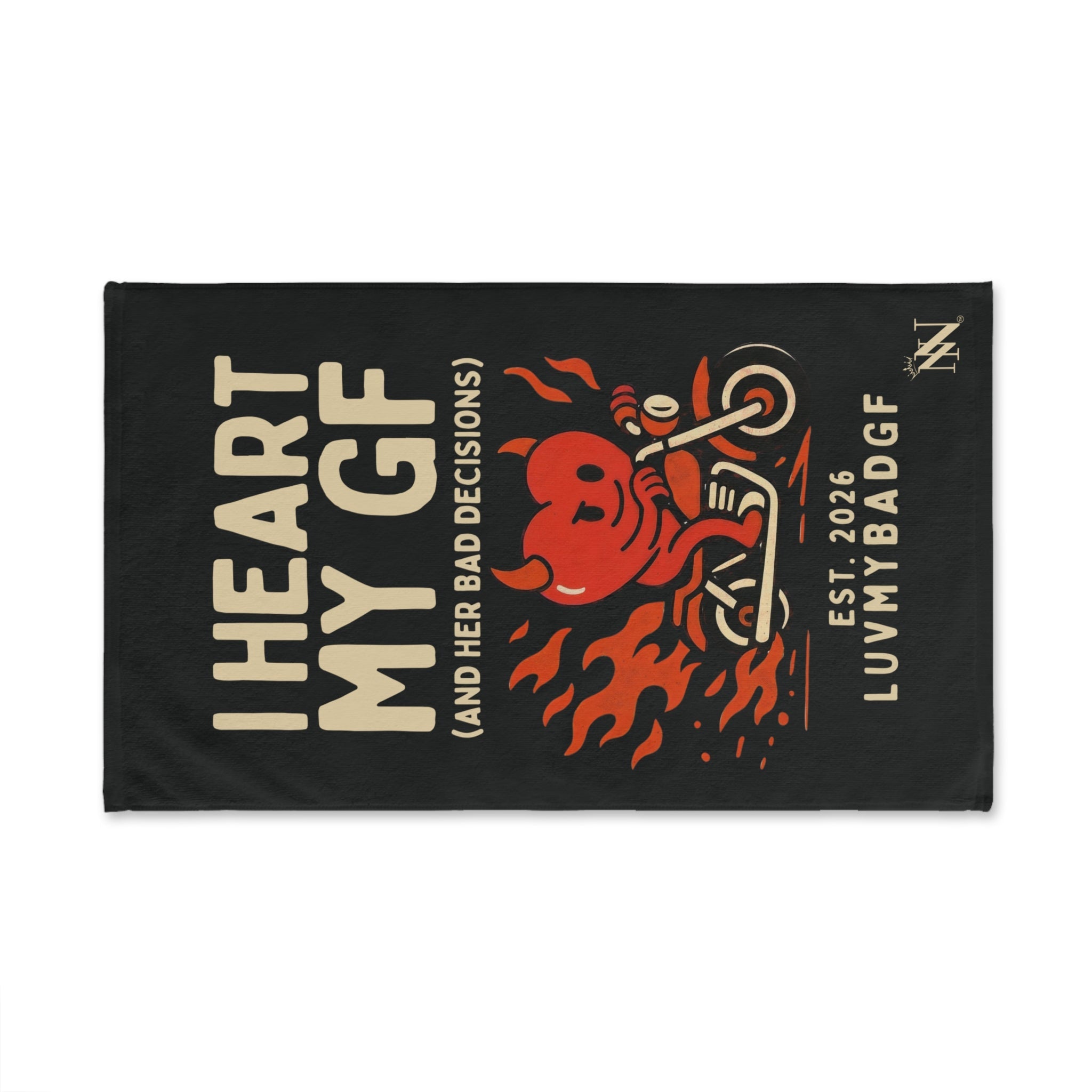 I Heart My GF | Mix & Match Classic Fun-Flirty Lovers’ Towels