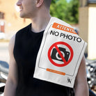 Attention No Photo Sign Sex Towel