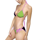 Green & Black Strappy | Mix & Match Fun-Flirty Lovers’ String Bikinis