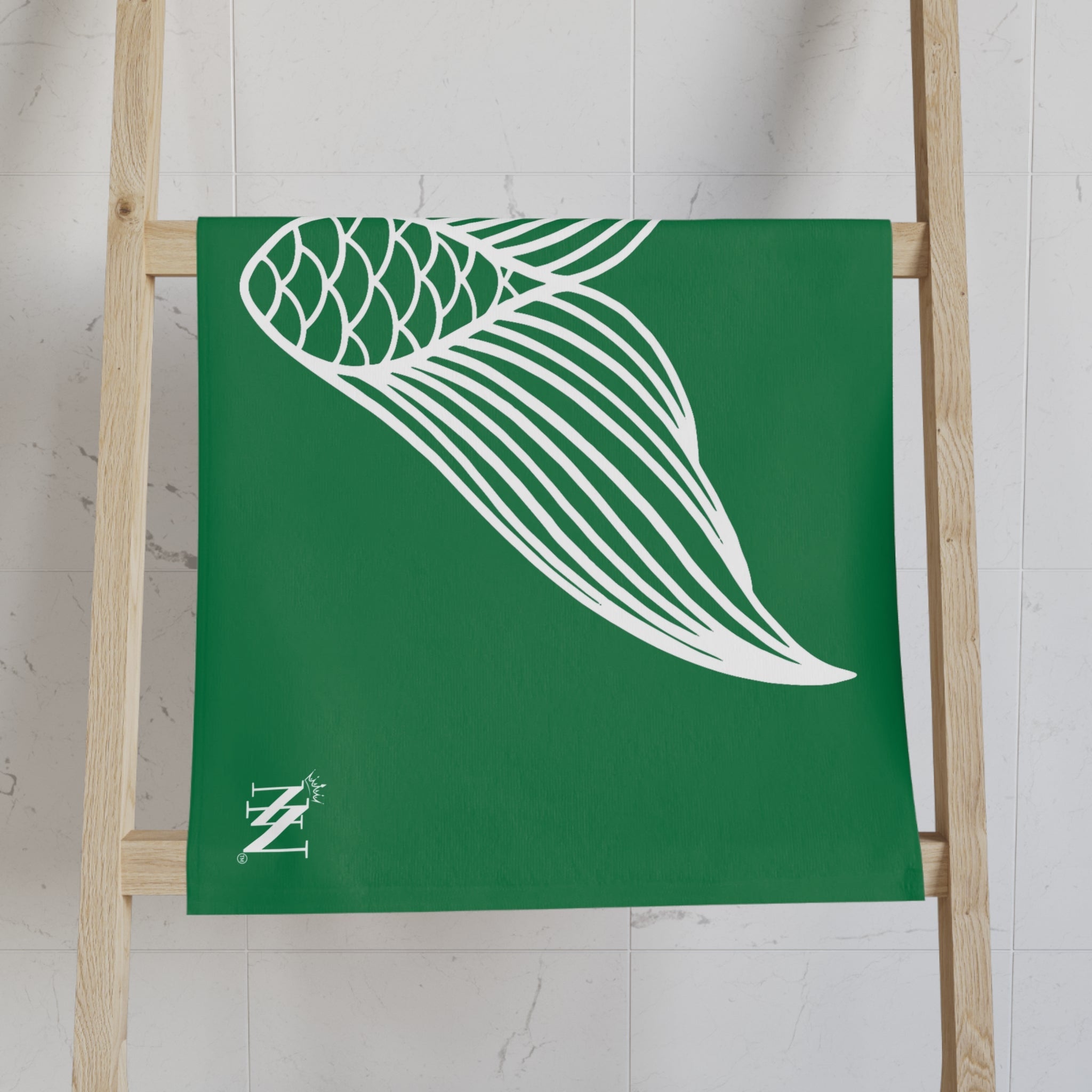 Mermaid Tail Green Cum Towel