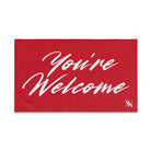 Simply You’re Welcome Dark Red Cum Towel