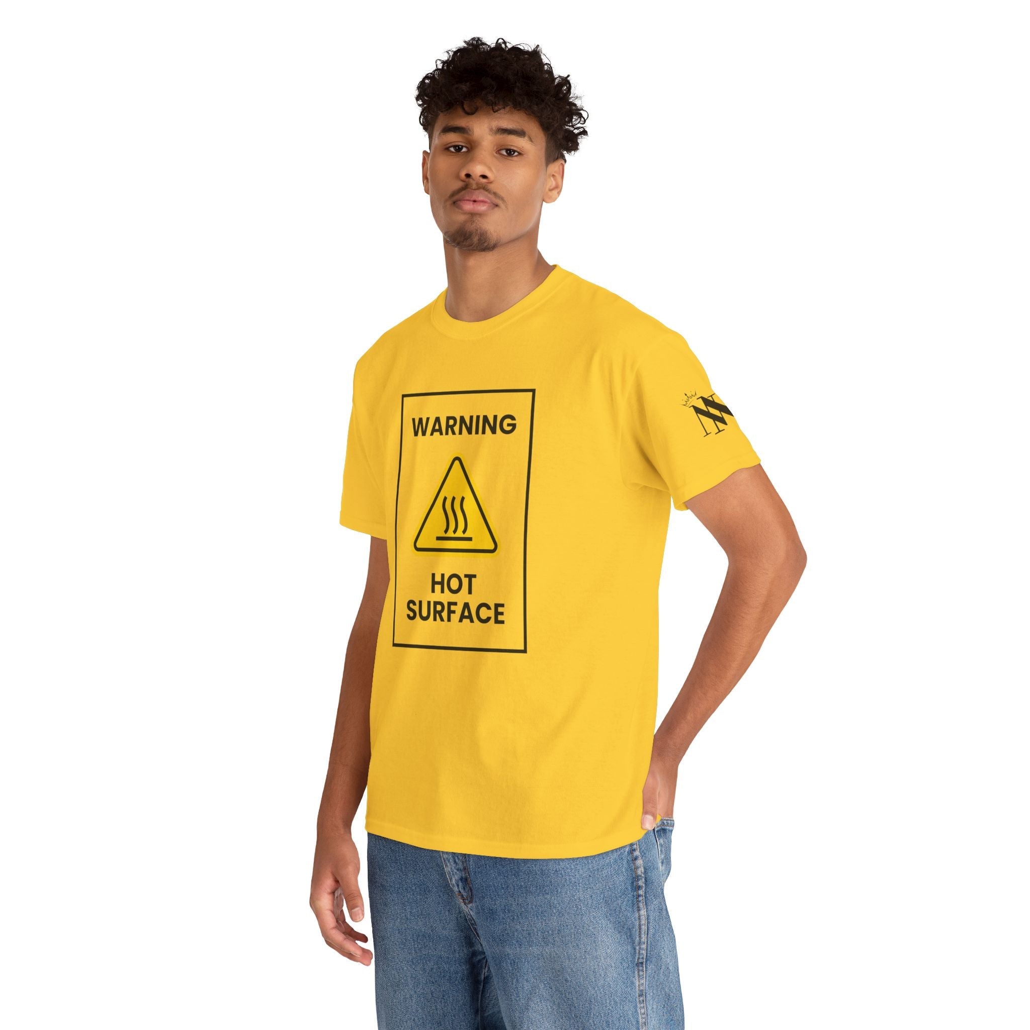 Warning Hot Surface | Mix & Match Cotton Unisex Fun-Flirty Lovers’ T-Shirts