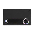Heart Love Toy Meter Dark Grey | Nectar Napkins Classic Fun-Flirty Lovers’ Colored Towels