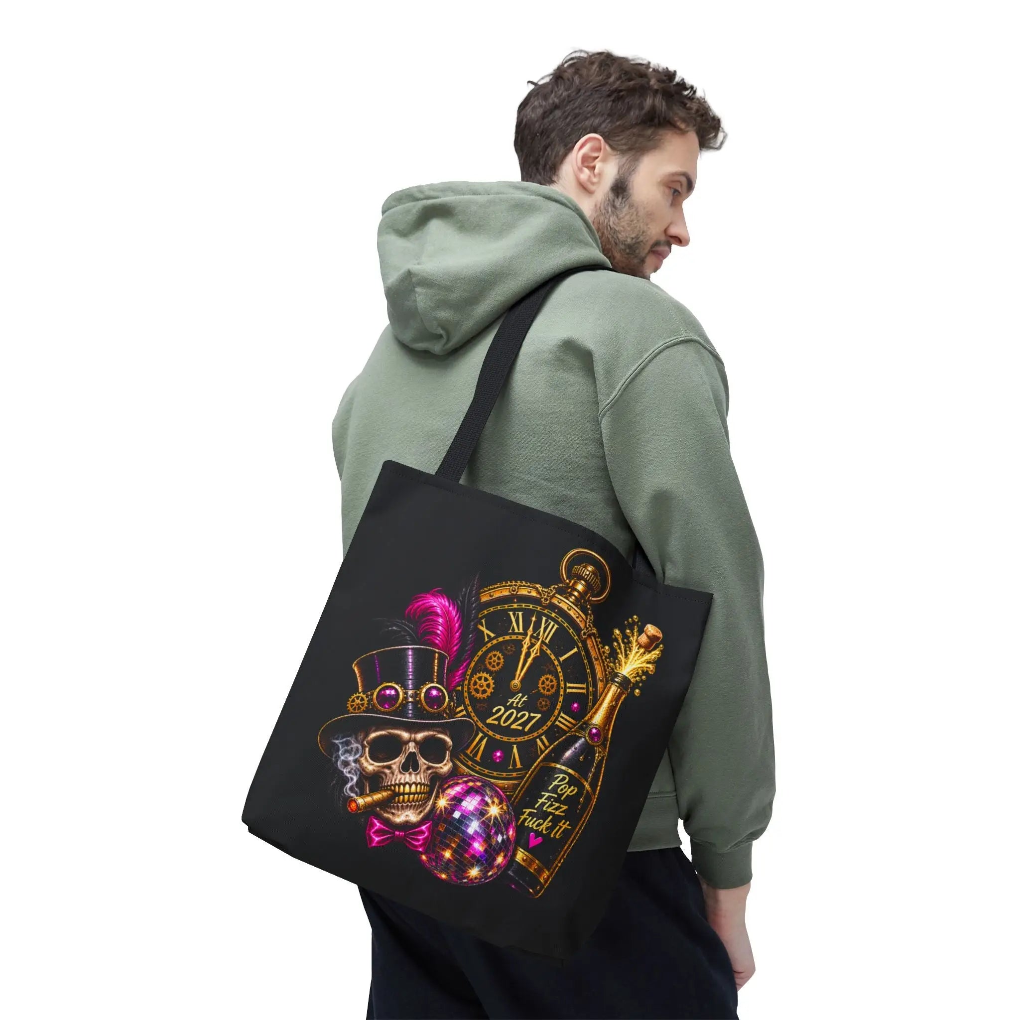 Pop Fizz Fuck It New Years | Nectar Napkins Fun-Flirty Lovers’ Totes