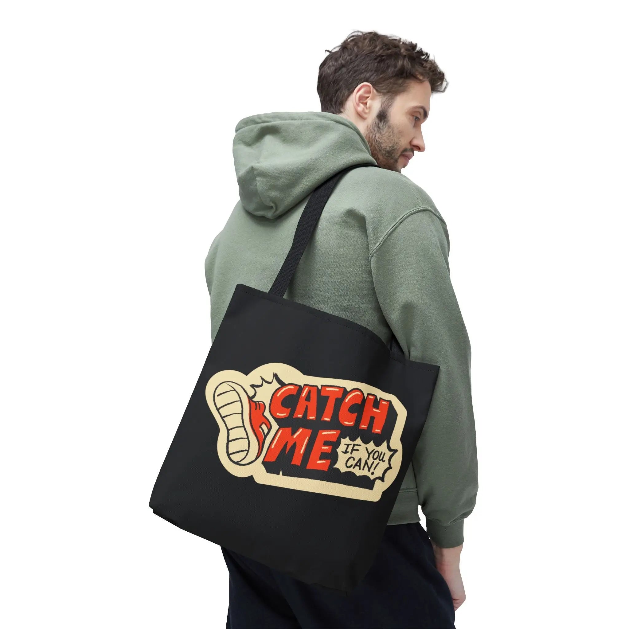 Catch Me If You Can Sticker Print | Mix & Match Fun-Flirty Lovers’ Totes