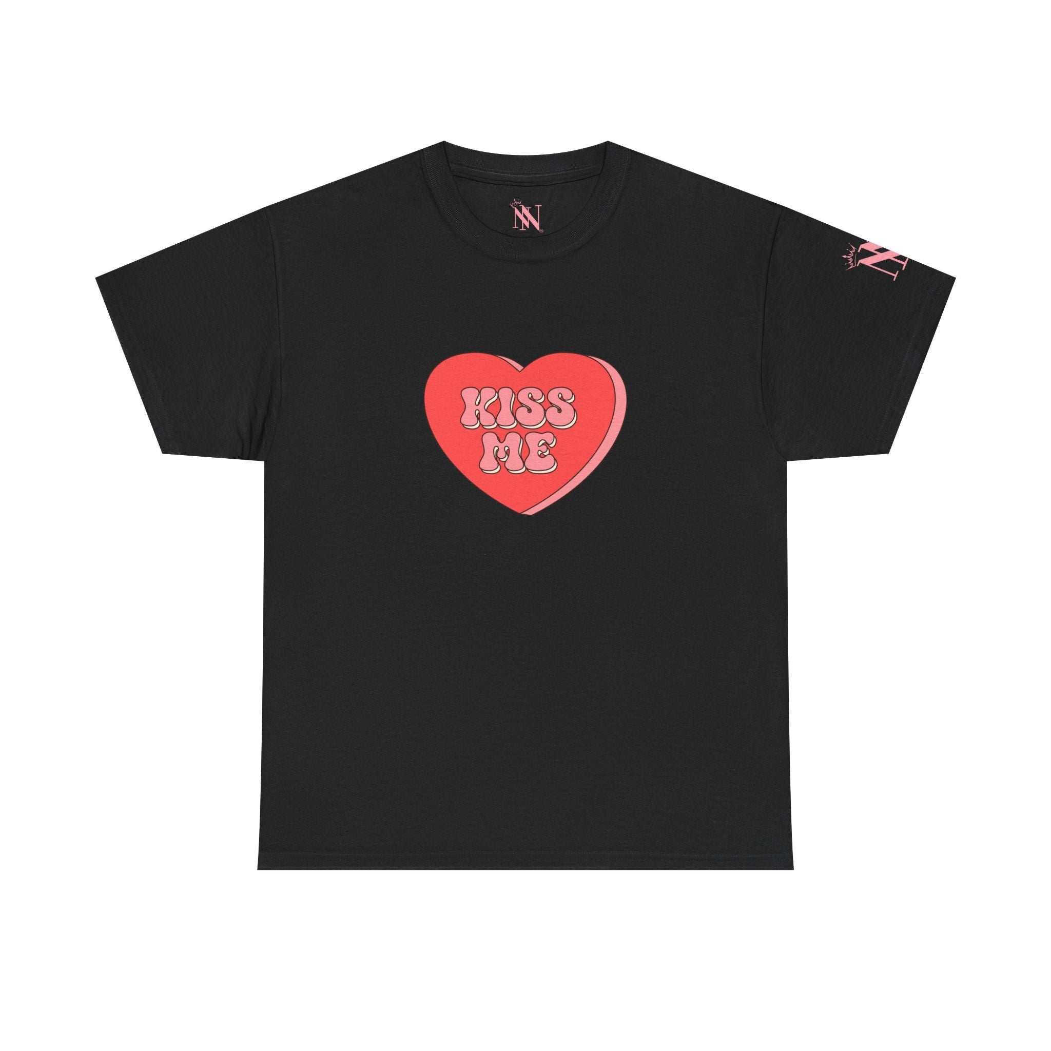 Kiss Me Candy Heart | Mix & Match 100% Cotton Unisex Fun-Flirty Lovers’ Tees