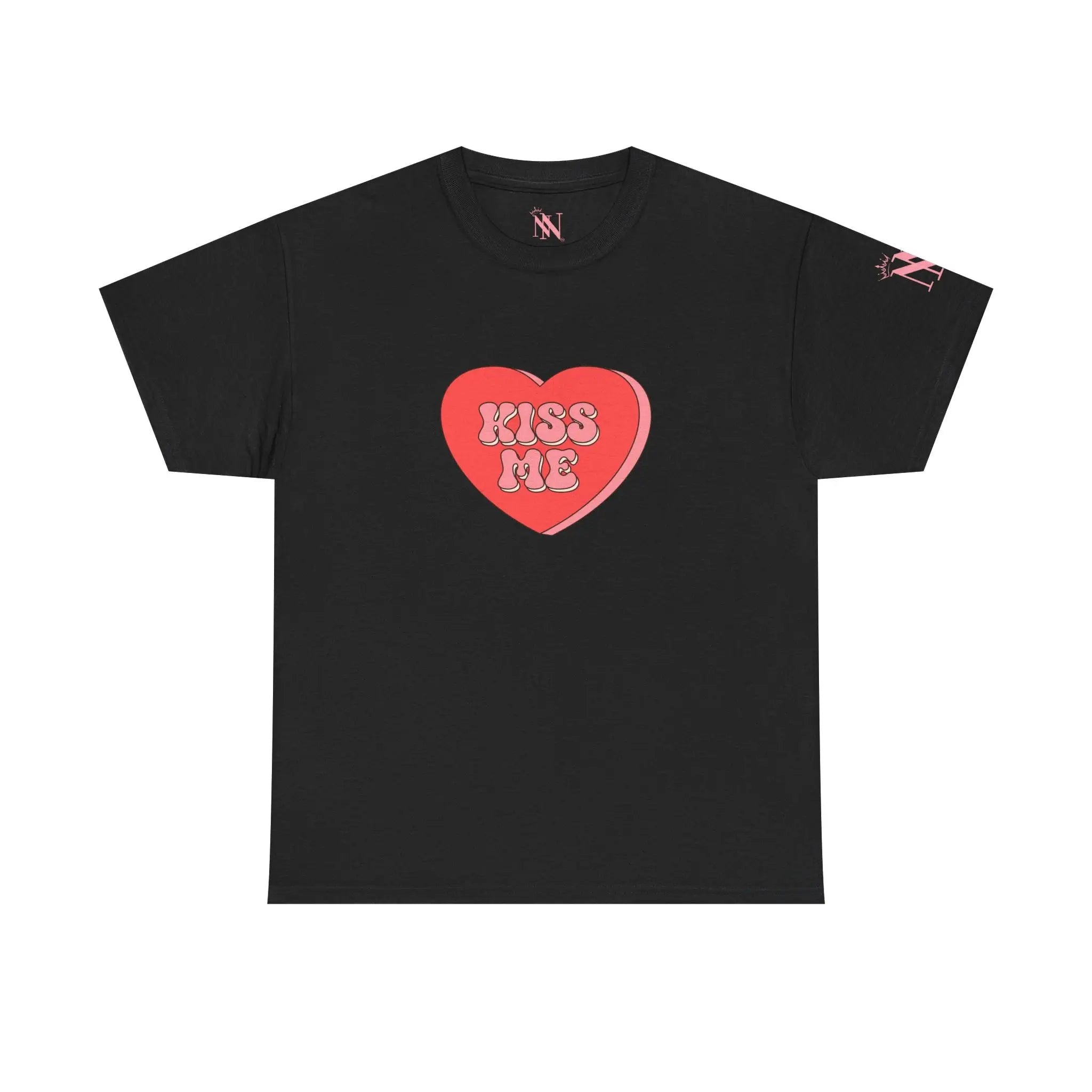 Kiss Me Candy Heart | Mix & Match 100% Cotton Unisex Fun-Flirty Lovers’ Tees