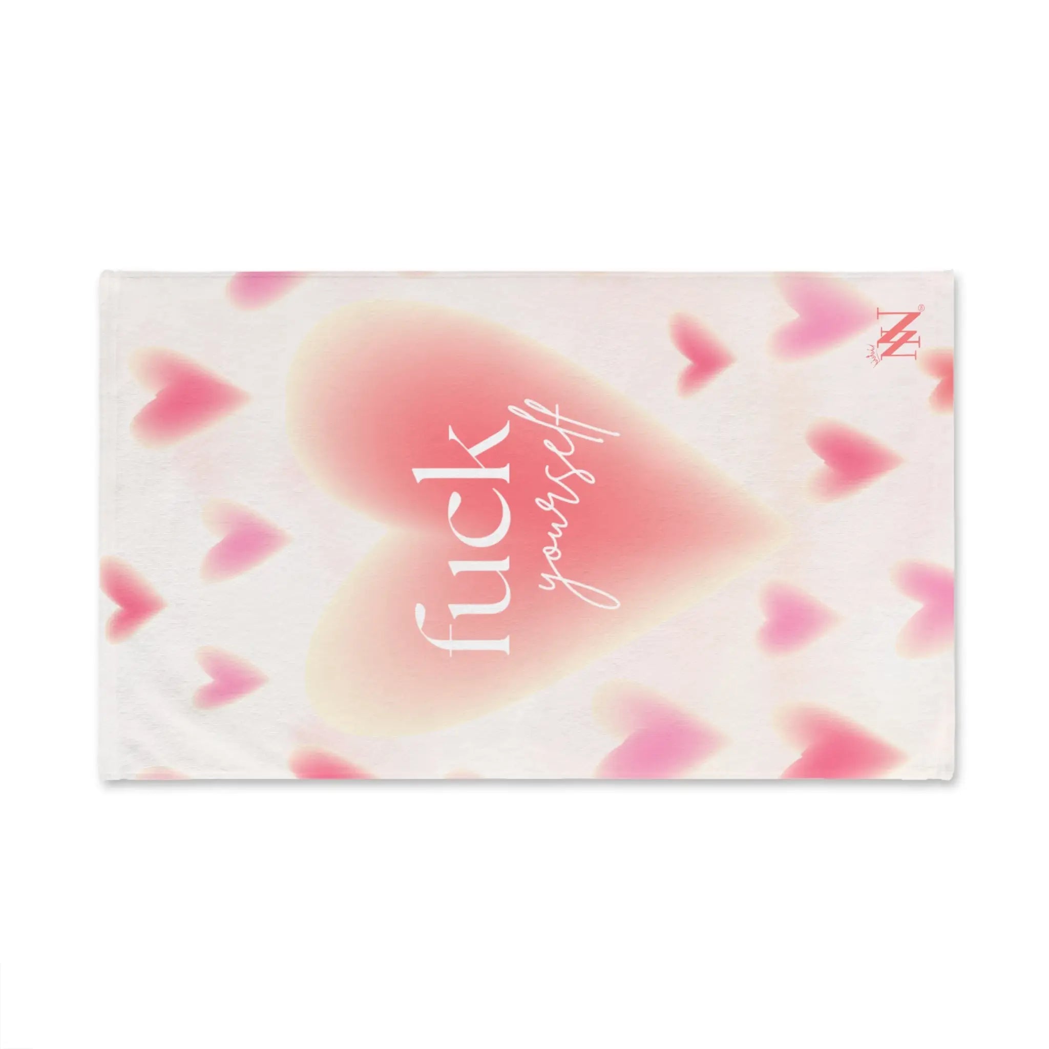 Fuck Yourself Heart Pattern Cum Towel