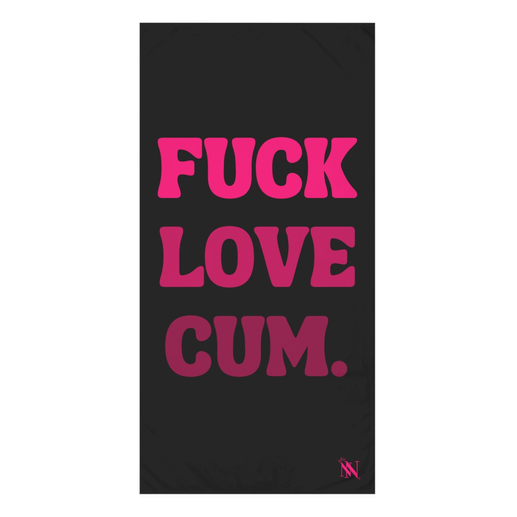 Fuck Love Cum. Nectar Napkins Large Sex Towel