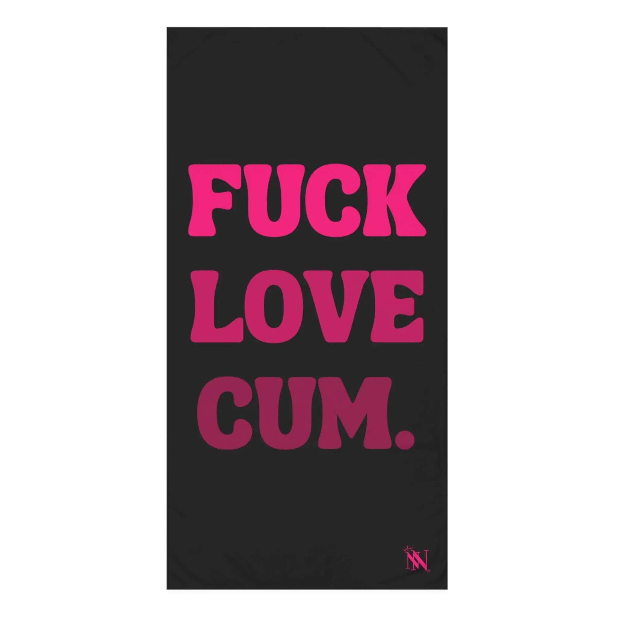 Fuck Love Cum. Nectar Napkins Large Sex Towel