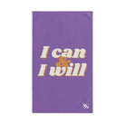 I Can I Will Lavendar | Mix & Match Original Fun-Flirty Lovers’ Towels