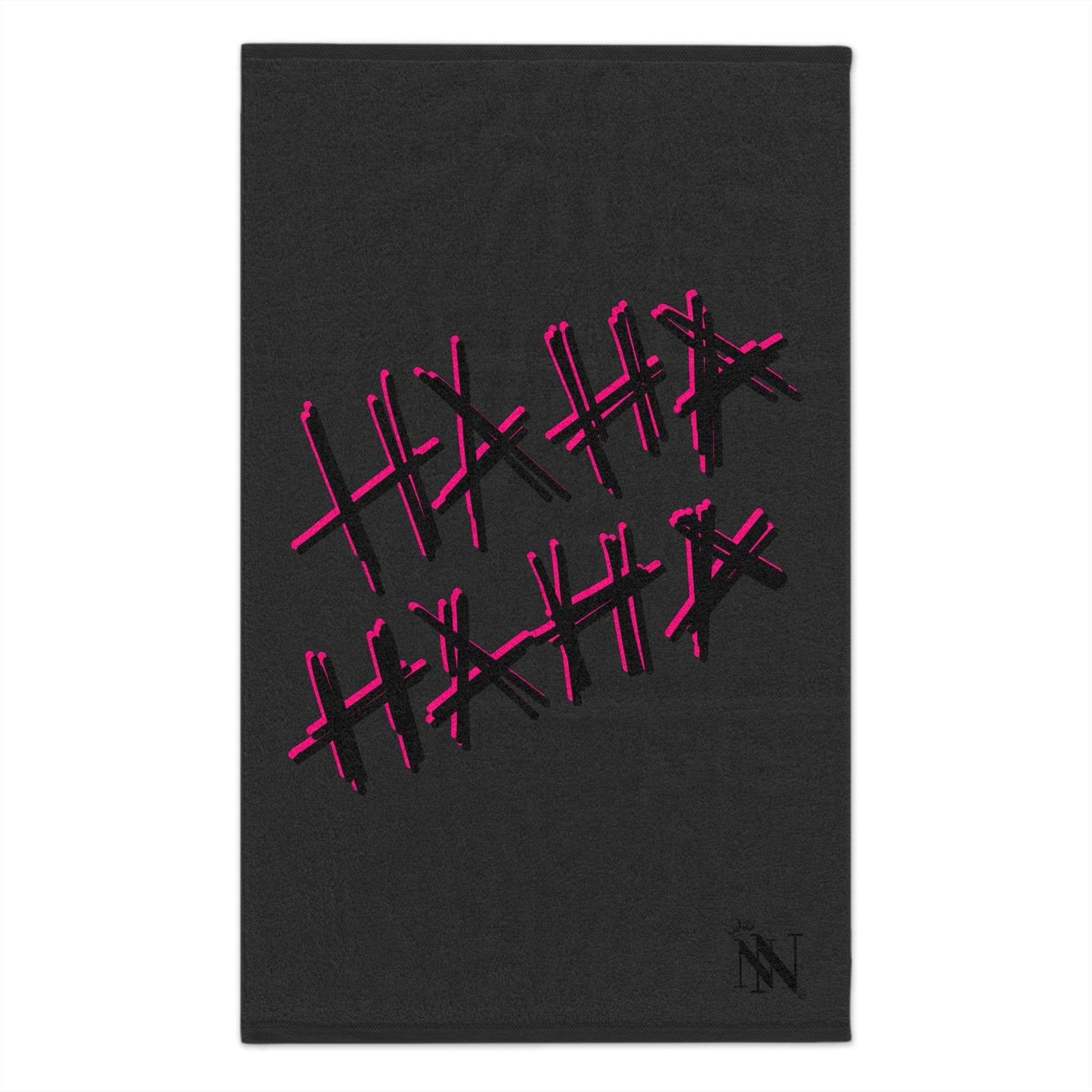 Ha-Ha Ha-Ha Dark Grey | Mix & Match Soft Fun-Flirty Lovers’ Towels