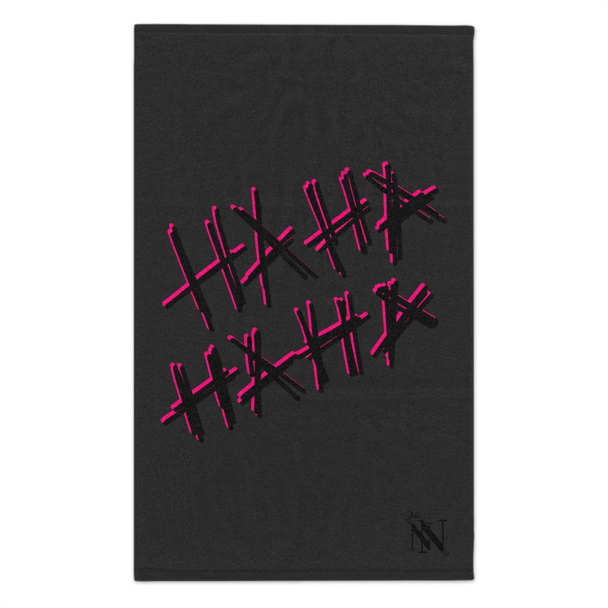 Ha-Ha Ha-Ha Dark Grey | Mix & Match Soft Fun-Flirty Lovers’ Towels