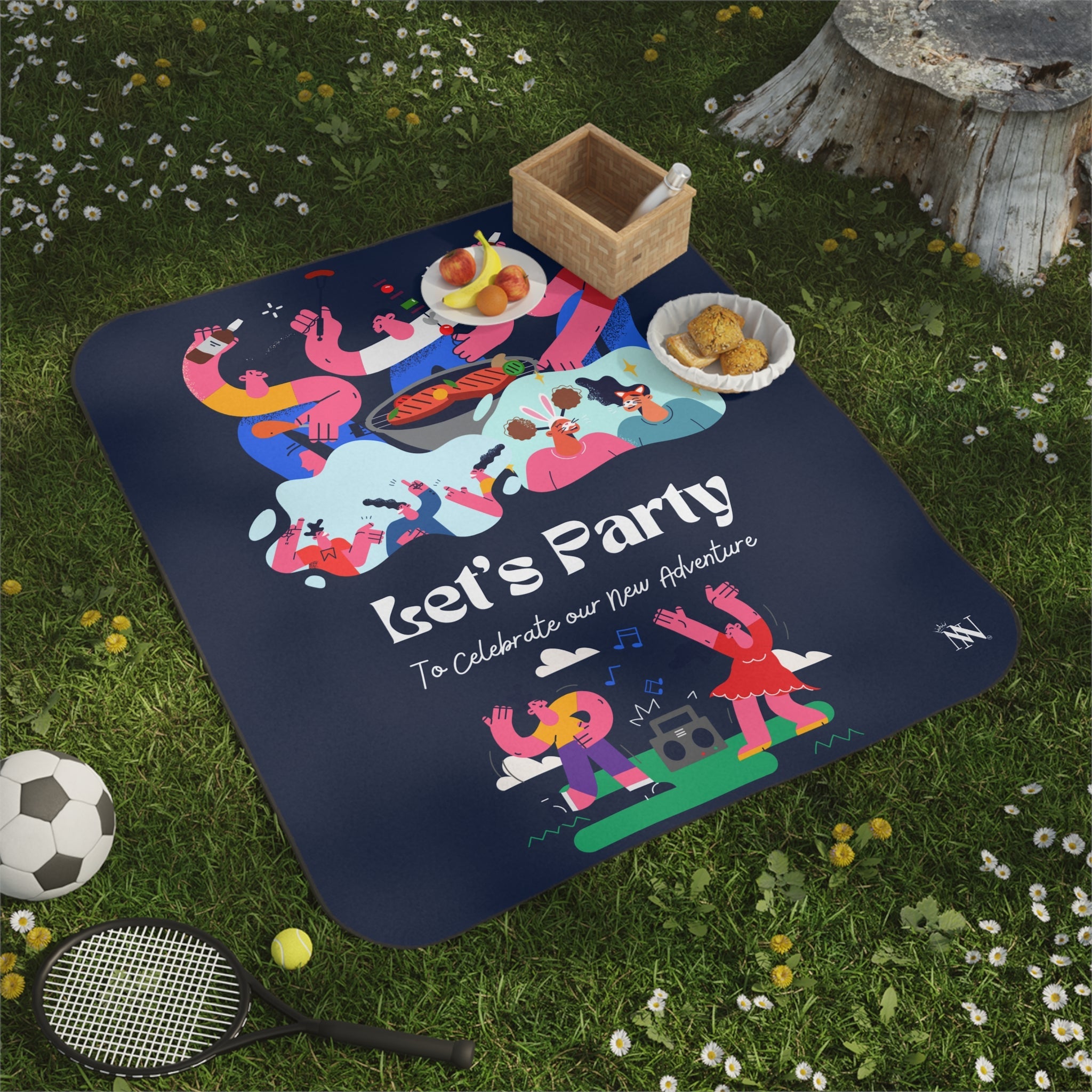 Let’s Party | Mix Match Fun-Flirty Lovers’ Water-Resistant Blankets