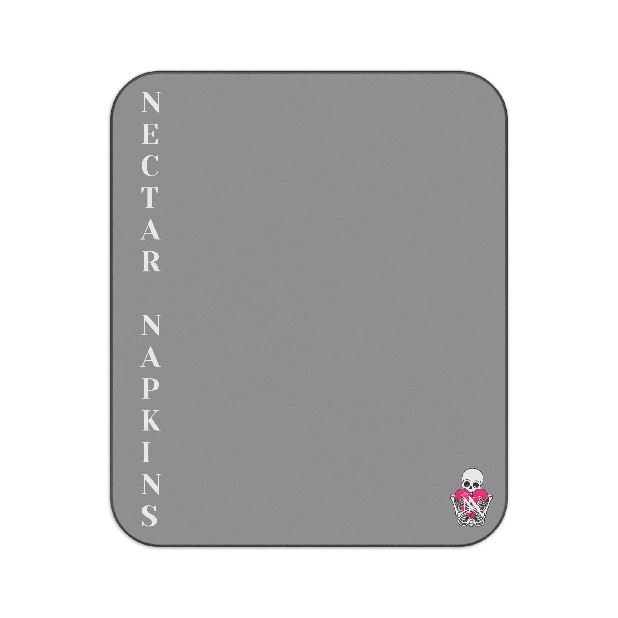 Nectar Napkins Brand Gray Water-Resistant Sex Blanket