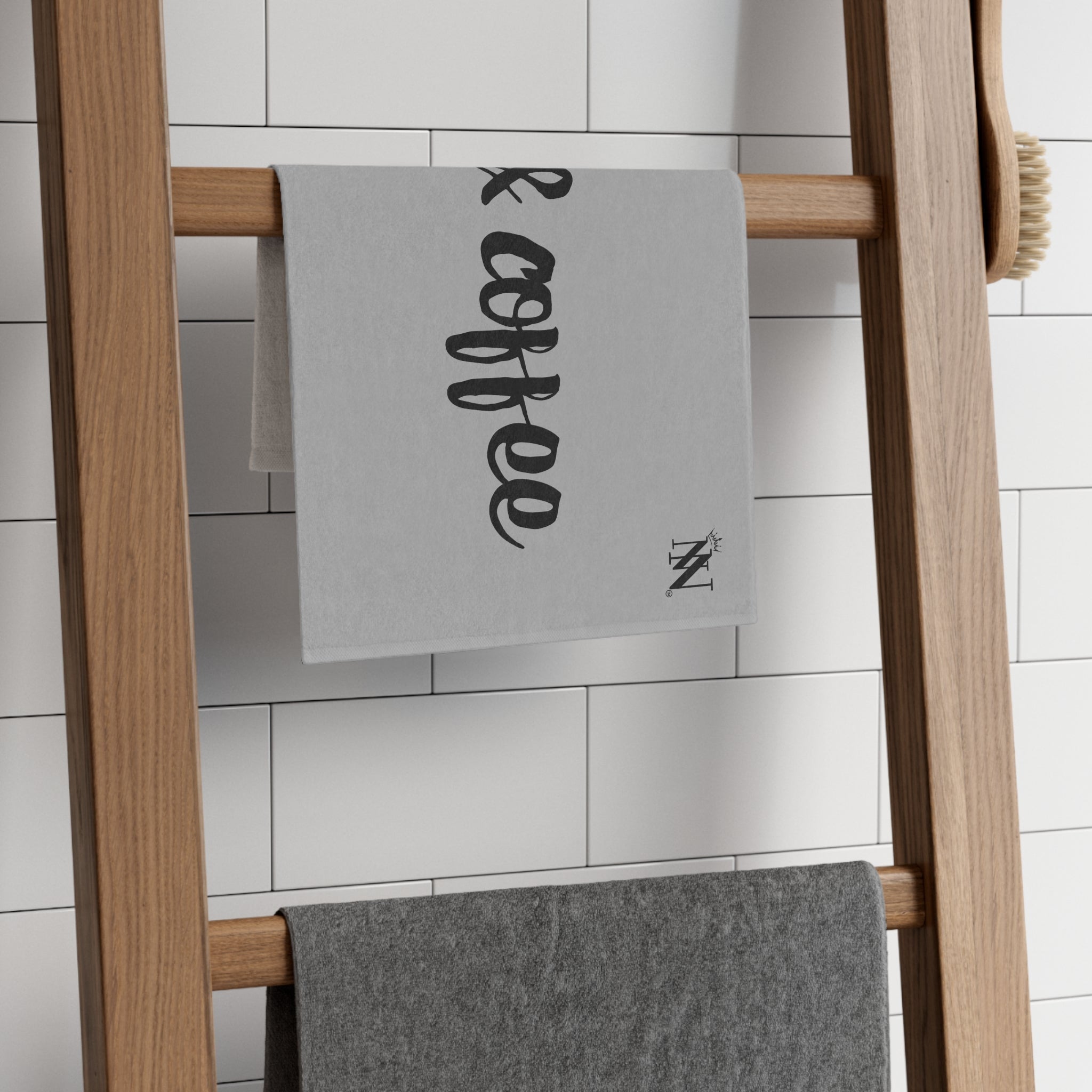 Cock & Coffee Silver | Mix & Match Soft Fun-Flirty Lovers’ Towels