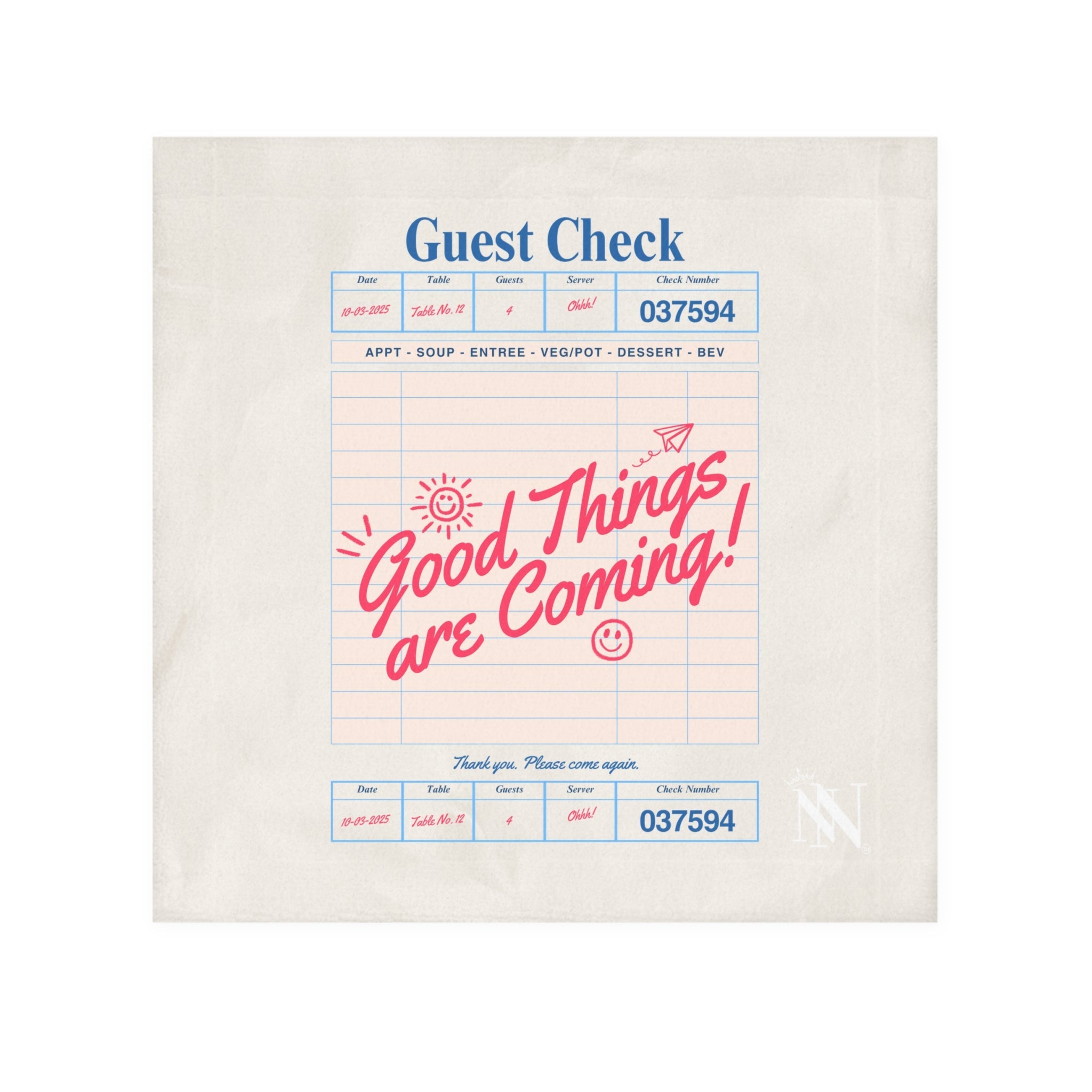 Good Things Are Coming! Guest Check | Mix & Match Lils’ Fun-Flirty Lovers’ Towels