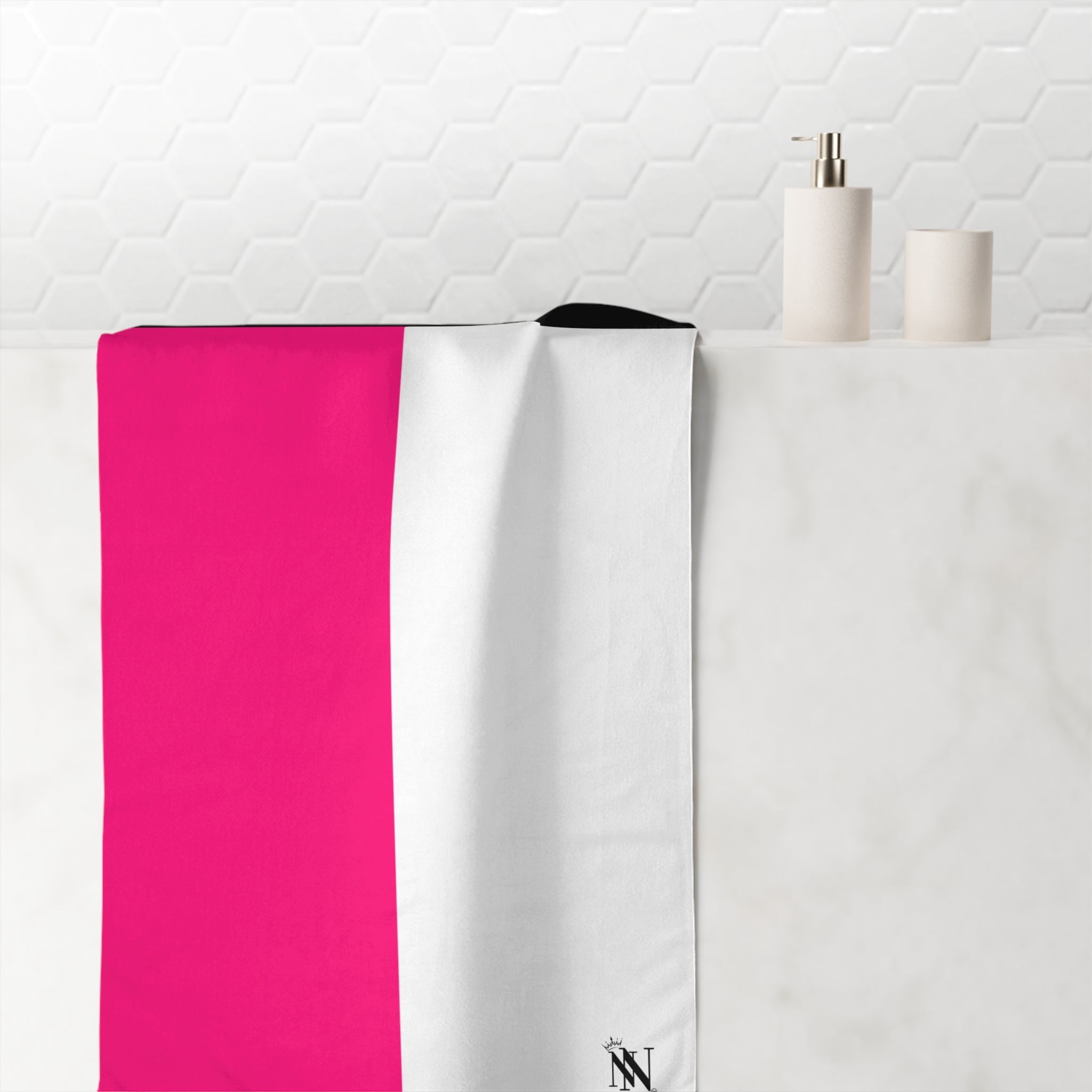 Signature Pink & Black Texas Flag Naughty Beach Towel