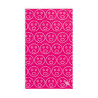 Surprised Emoji Pattern Signature Pink | Mix & Match Classic Fun-Flirty Lovers’ Towels
