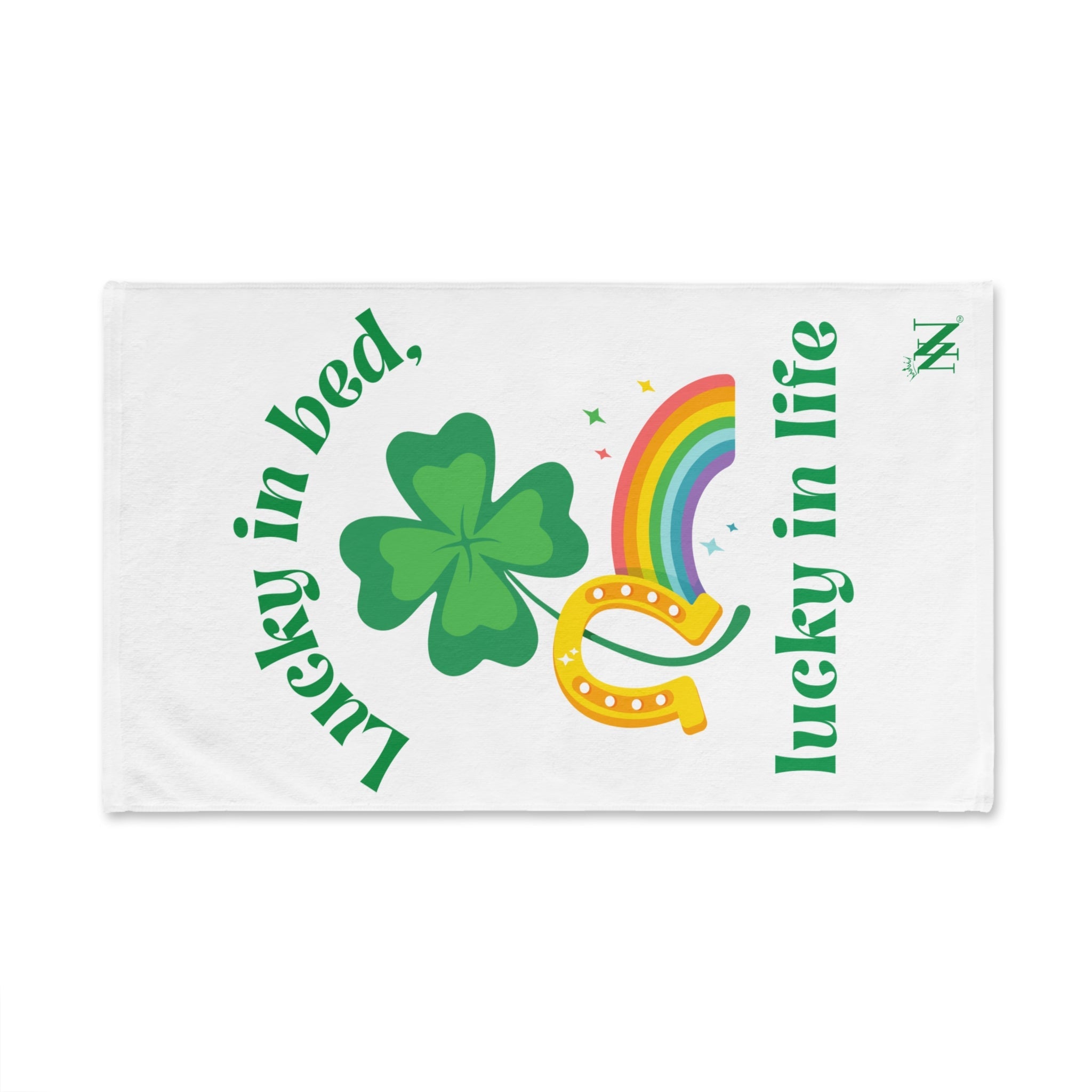 Lucky in Bed Lucky in Life St. Patrick’s Day | Mix & Match Classic Fun-Flirty Lovers’ Towels