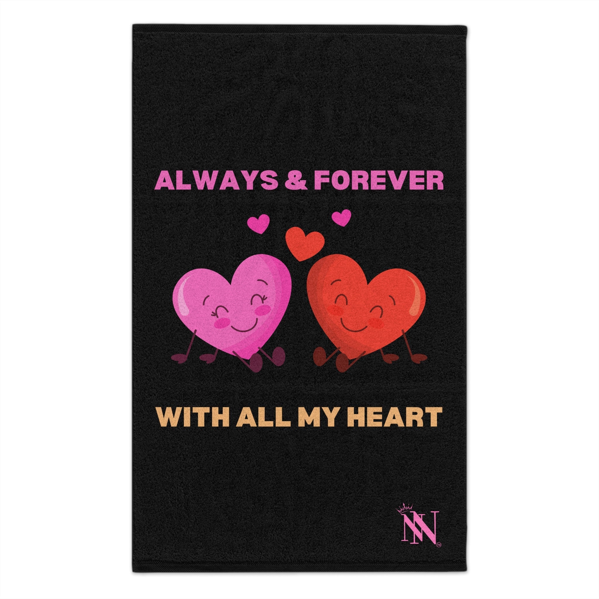 With All My Heart | Mix & Match Soft Fun-Flirty Lovers’ Towels