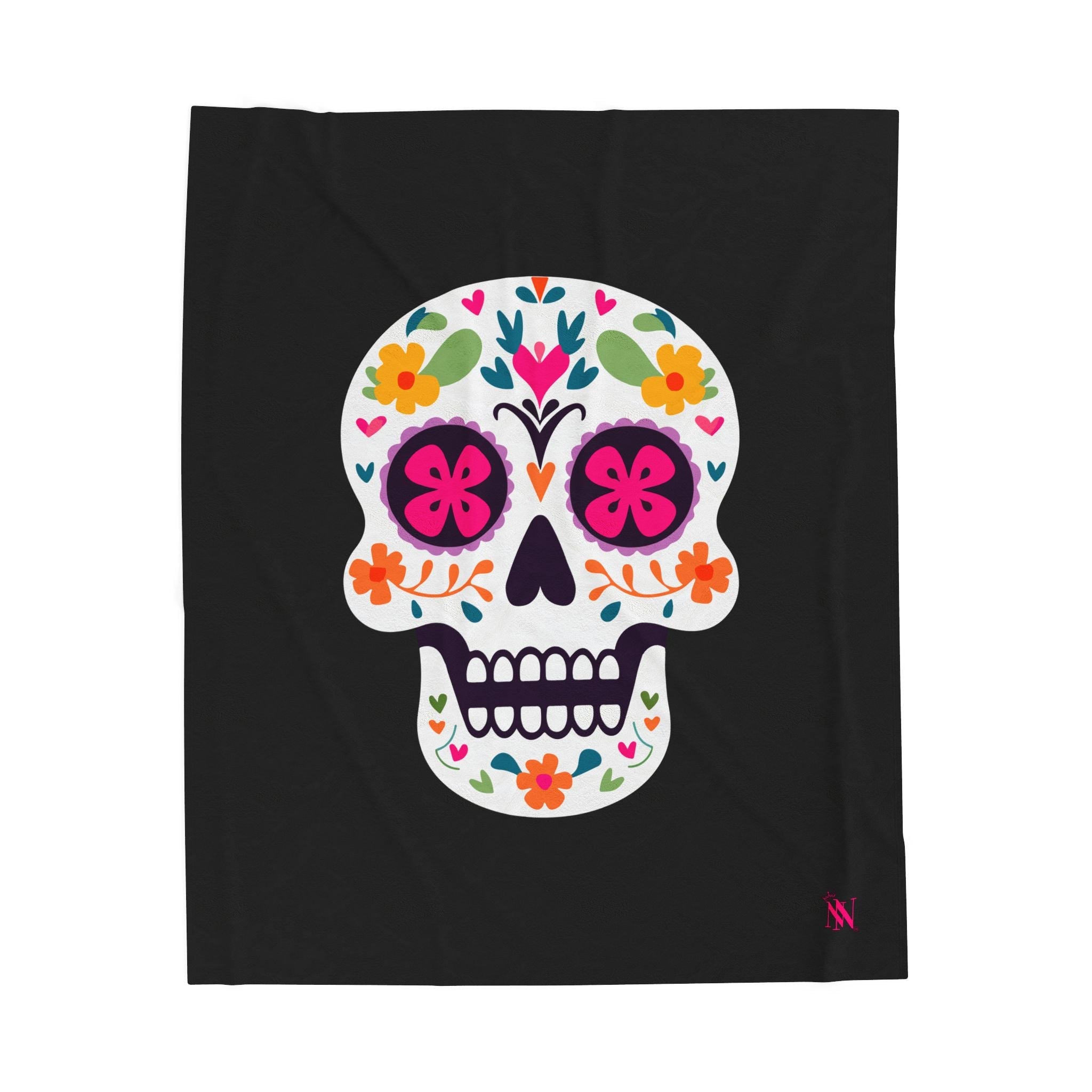 Sugar Skull Love | Mix & Match Velveteen Fun-Flirty Lovers’ Blankets