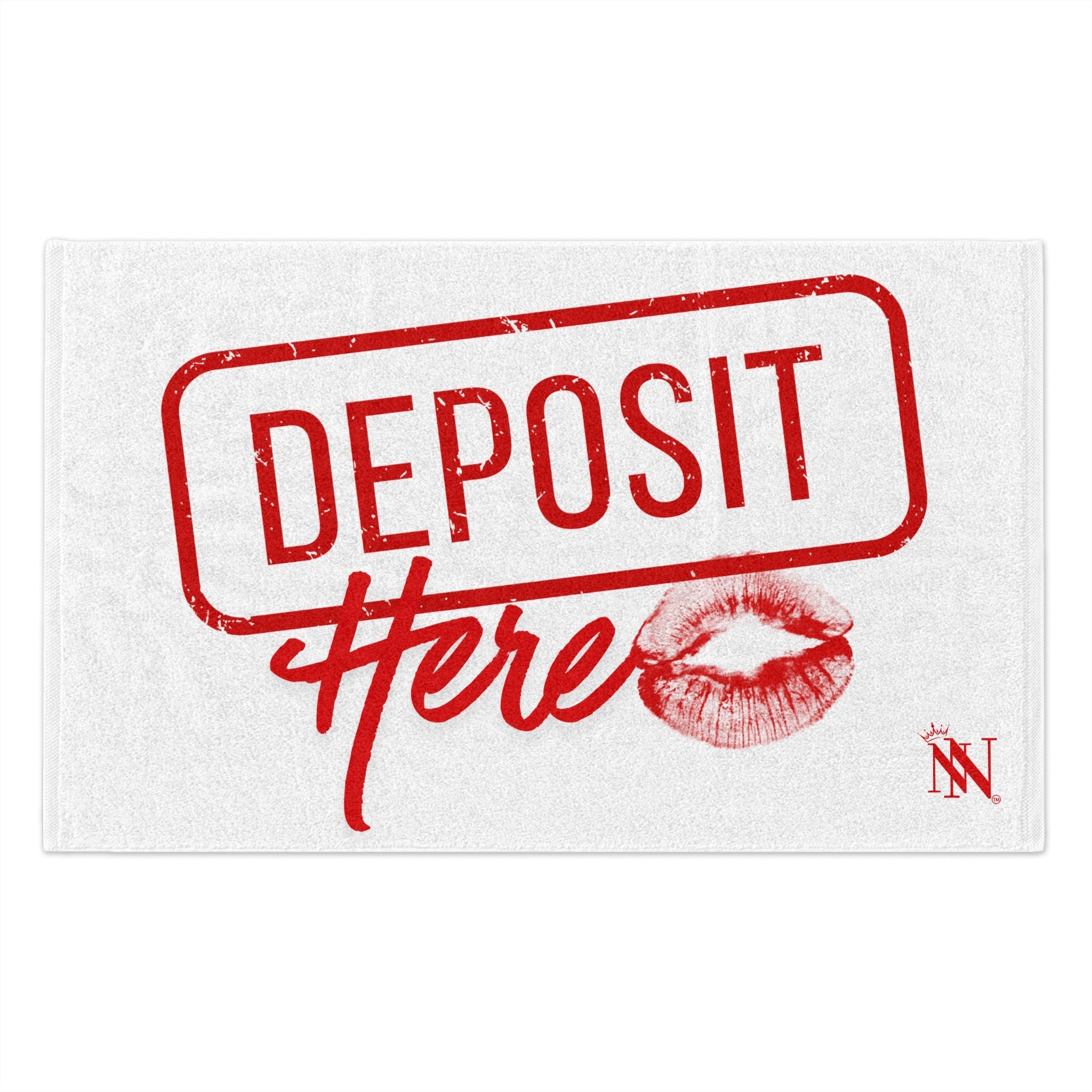 Deposit Here with a Kiss | Mix & Match Soft Fun-Flirty Lovers’ Towels