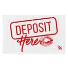 Deposit Here with a Kiss | Mix & Match Soft Fun-Flirty Lovers’ Towels
