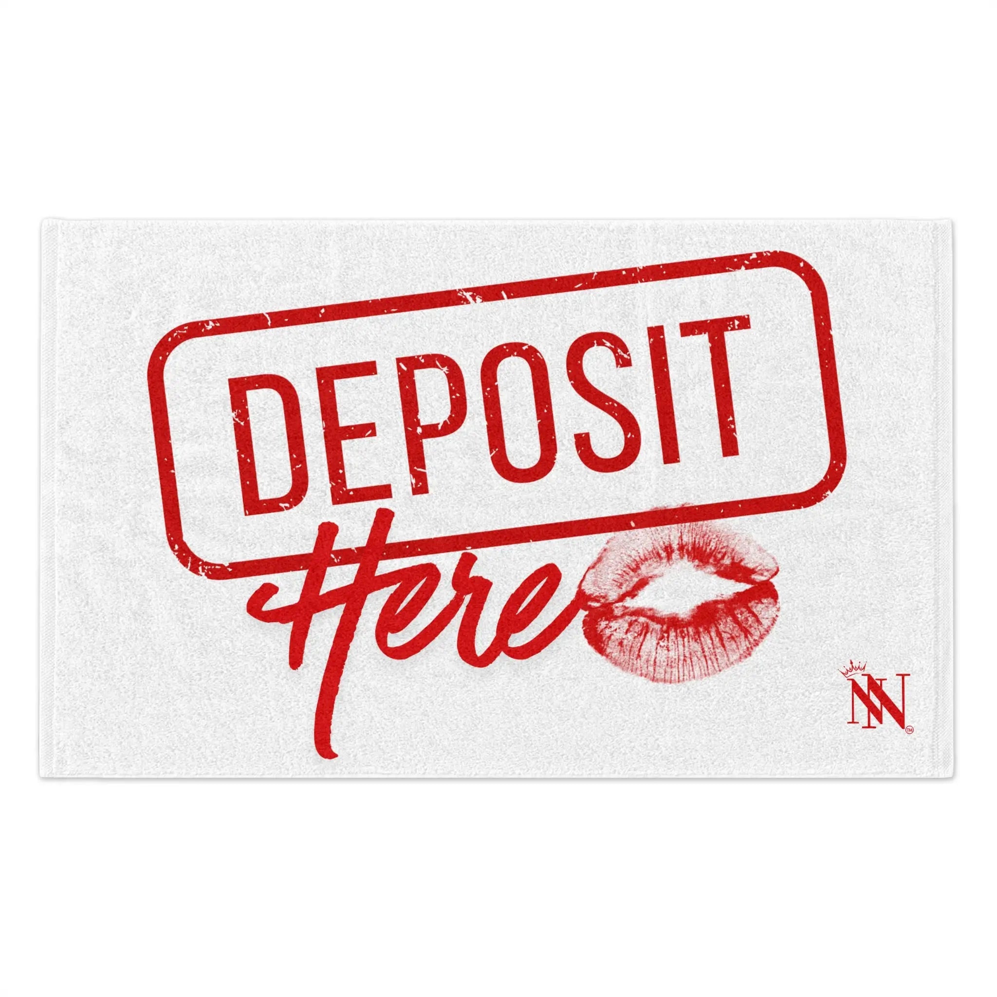 Deposit Here with a Kiss | Mix & Match Soft Fun-Flirty Lovers’ Towels