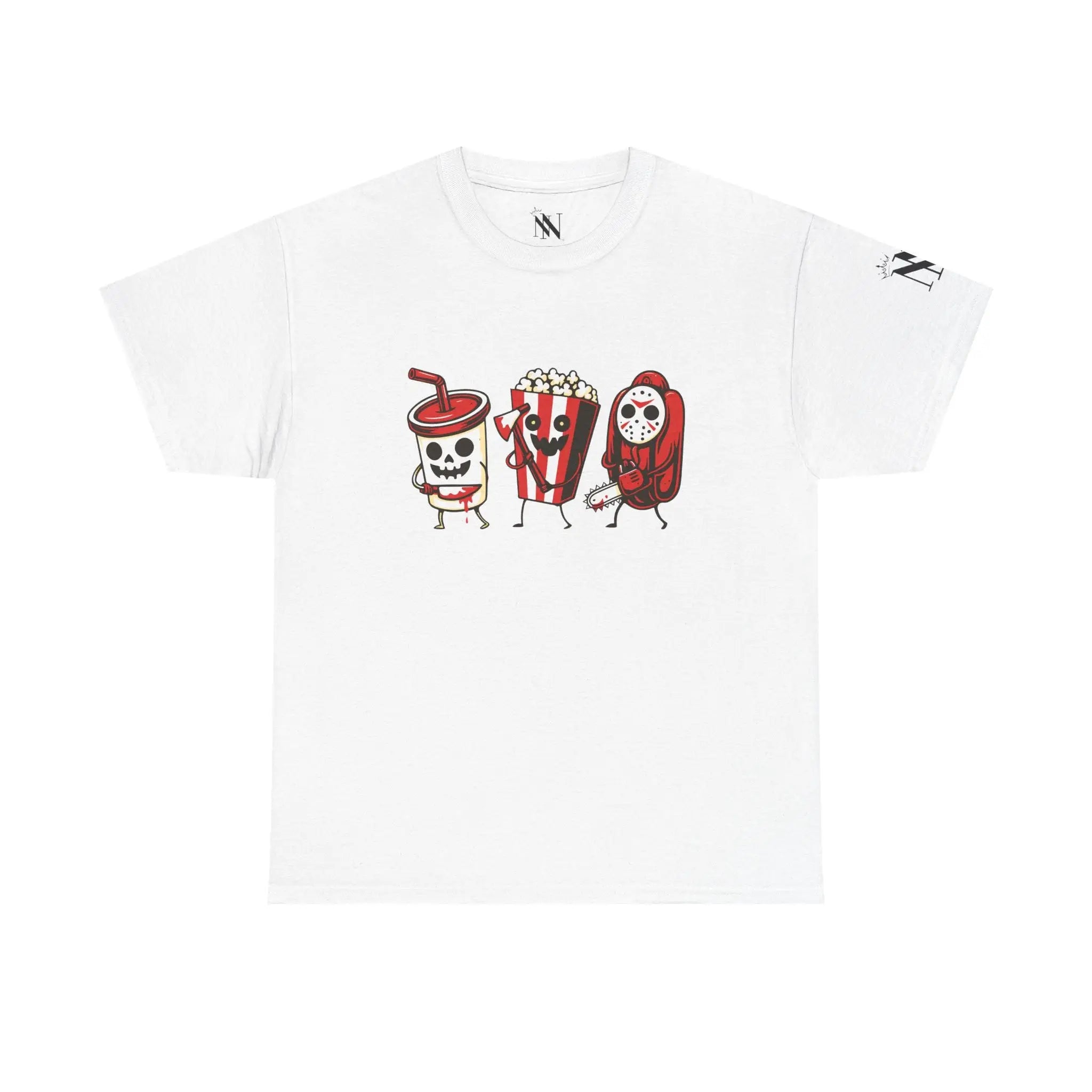 Scary Movie Night Junk Food | Mix & Match Cotton Unisex Fun-Flirty Lovers’ T-Shirts