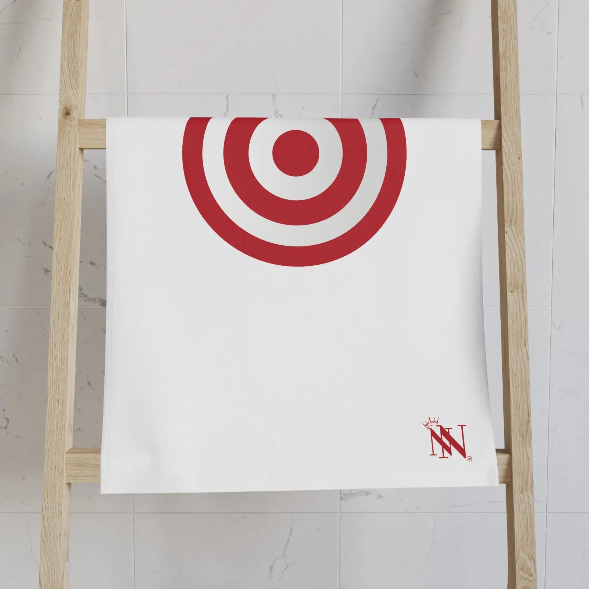 Medium Red Bullseye Target | Mix & Match Classic Fun-Flirty Lovers’ Towels