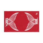 Mr. Mrs. Mermaid Shareable Sides Red Cum Towel