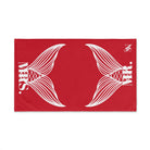 Mr. Mrs. Mermaid Shareable Sides Red | Mix & Match Classic Fun-Flirty Lovers’ Towels