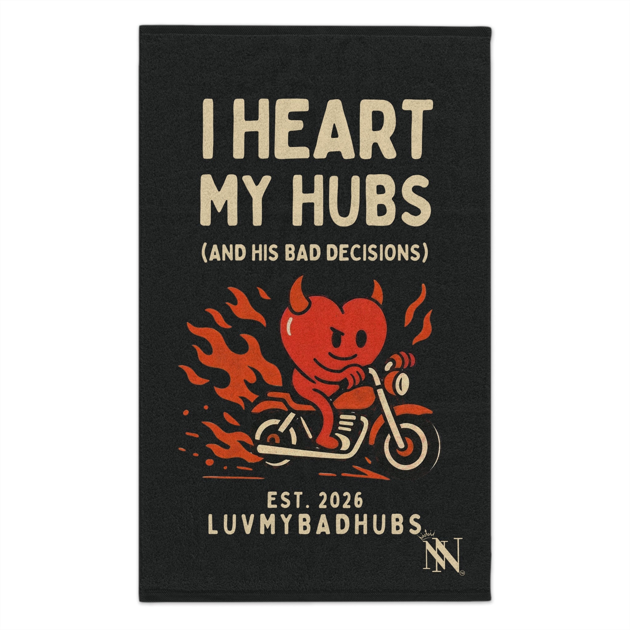 I Heart My Hubs | Mix & Match Soft Fun-Flirty Lovers’ Towels