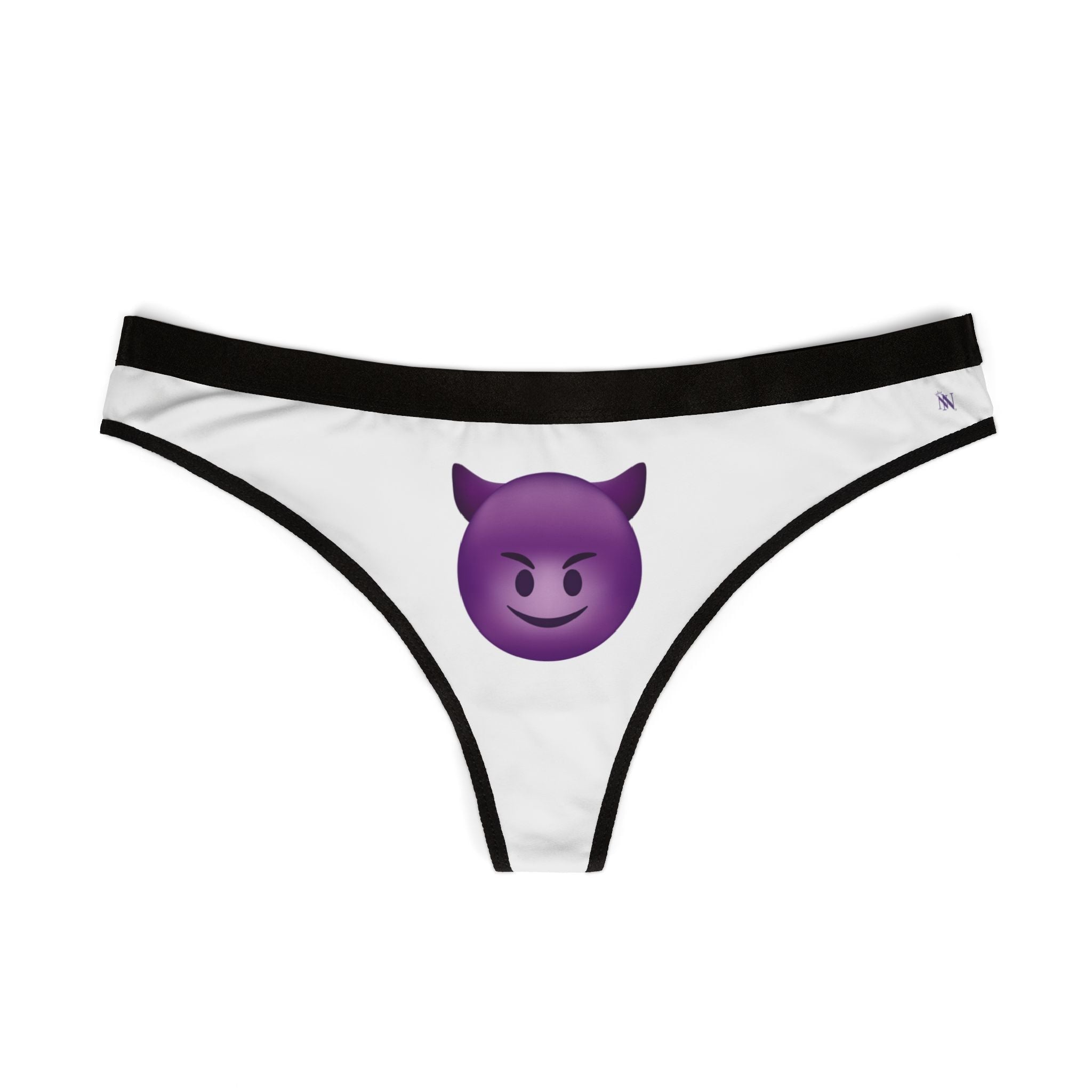 Naughty Devil Emoji | Mix & Match Women’s Fun-Flirty Lovers’ Thongs