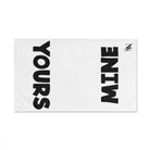 Yours Mine Shareable White | Mix & Match Classic Fun-Flirty Lovers’ Towels