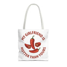 My Girlfriend is Hotter Than Yours Pepper | Mix & Match Fun-Flirty Lovers’ Totes