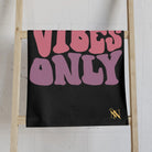 Good Vibes Retro Letters Black | Mix & Match Classic Fun-Flirty Lovers’ Towels